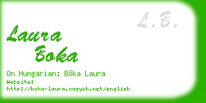 laura boka business card